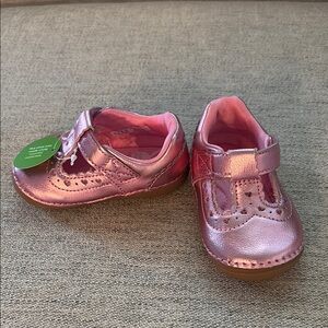 Stride Rite Pink Baby Walker Shoes with Velcro Strap